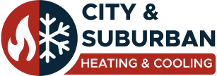 City Suburban heating and Cooling Logo
